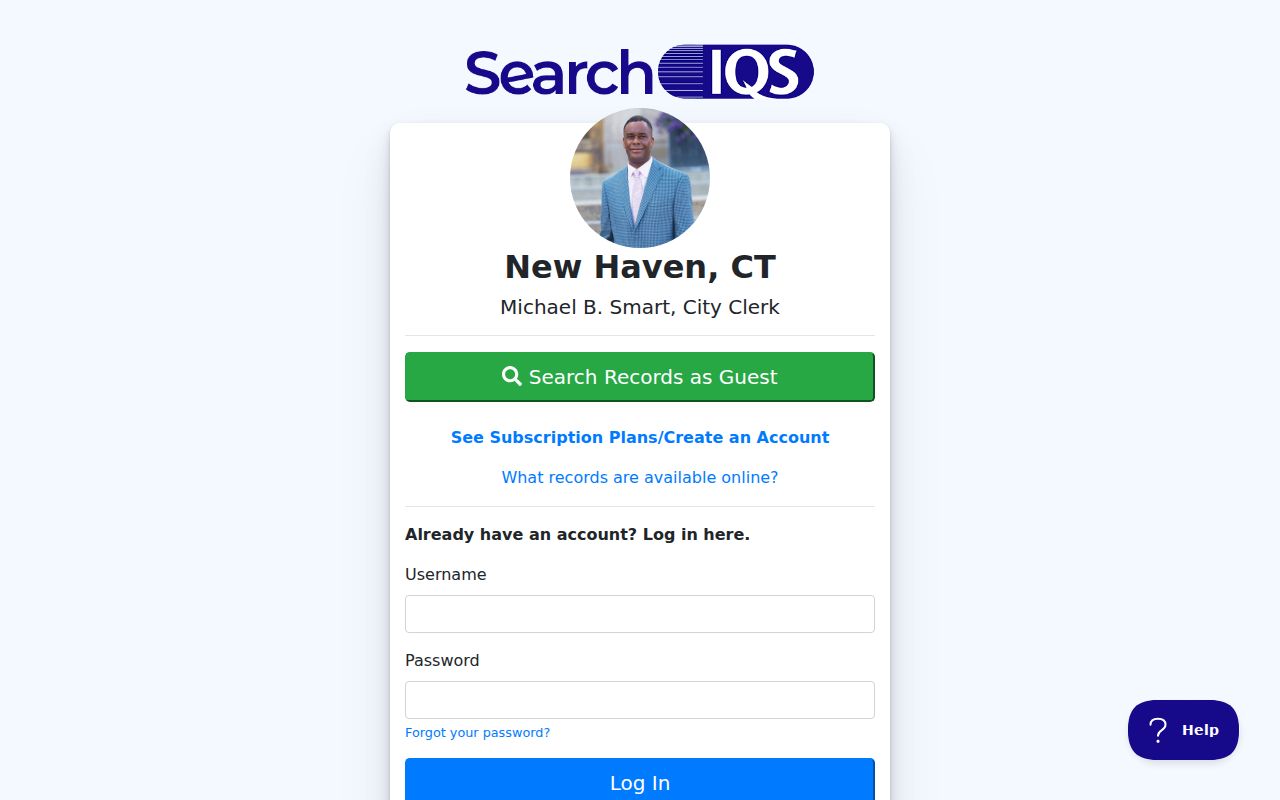 New Haven County clerk records City Clerk SearchIQS land records portal
