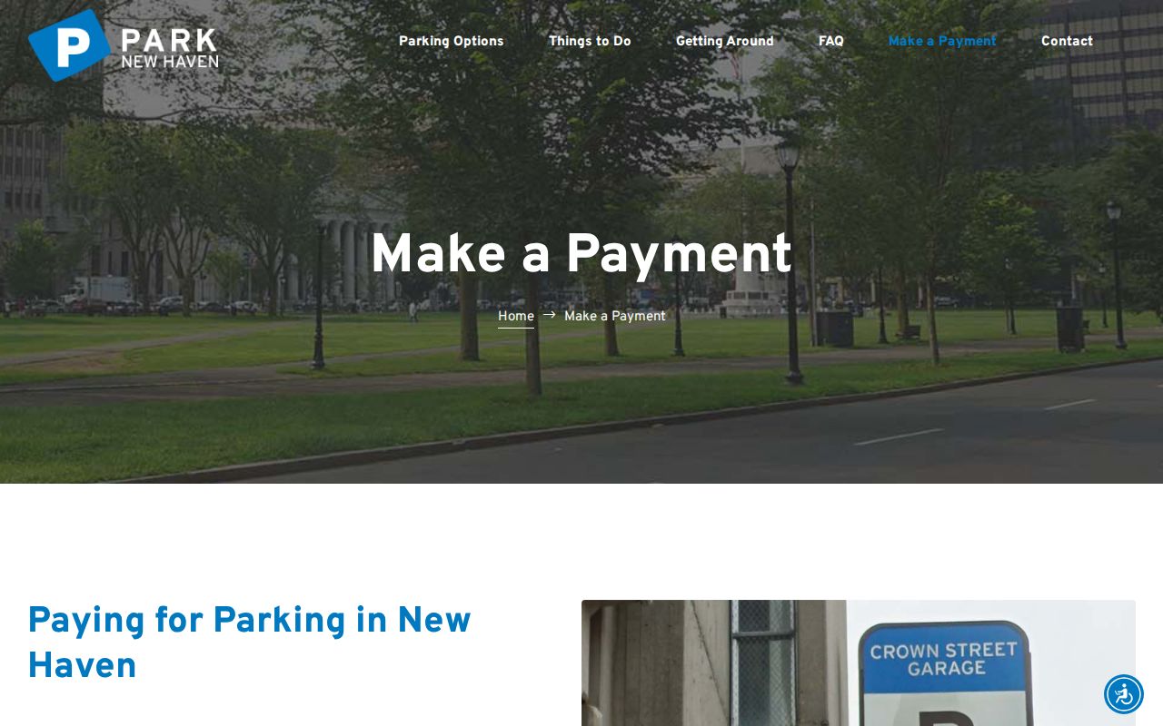 New Haven County traffic records Park New Haven parking ticket payment page